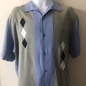 Nat Nast Luxury 100% Silk Shirt Size L
